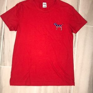 PINK Americana T-Shirt with Sequin Back